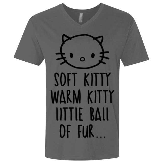 T-Shirts Heavy Metal / X-Small Weird Kitty Men's Premium V-Neck