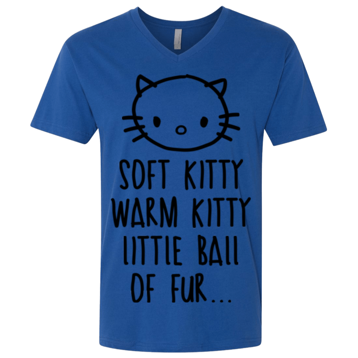 T-Shirts Royal / X-Small Weird Kitty Men's Premium V-Neck