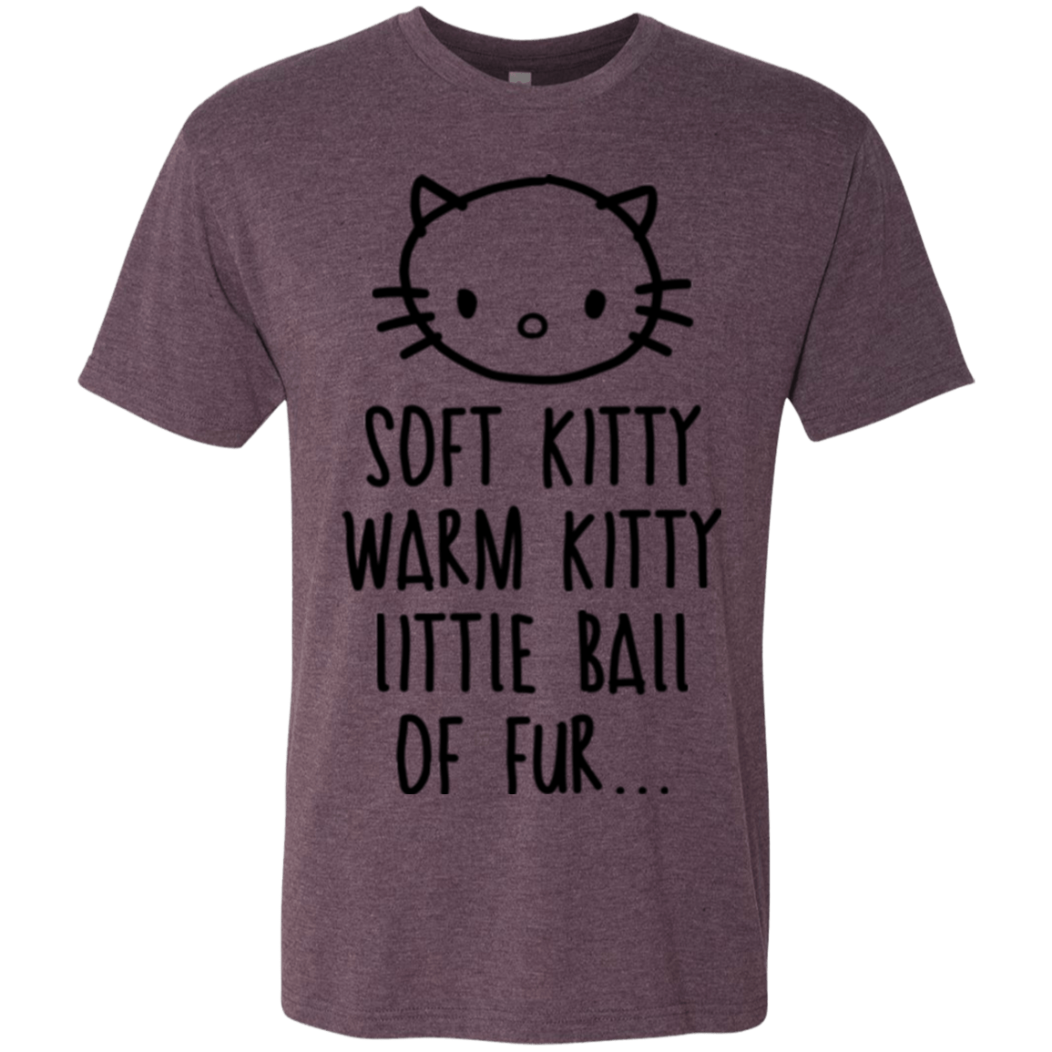 T-Shirts Vintage Purple / Small Weird Kitty Men's Triblend T-Shirt