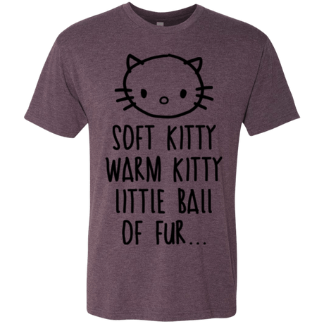 T-Shirts Vintage Purple / Small Weird Kitty Men's Triblend T-Shirt