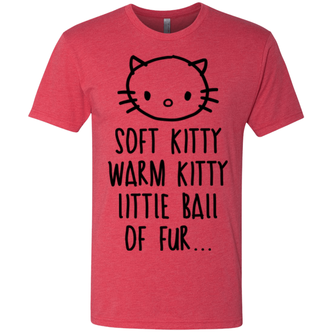 T-Shirts Vintage Red / Small Weird Kitty Men's Triblend T-Shirt