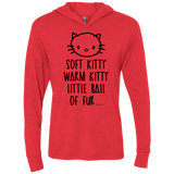 T-Shirts Vintage Red / X-Small Weird Kitty Triblend Long Sleeve Hoodie Tee