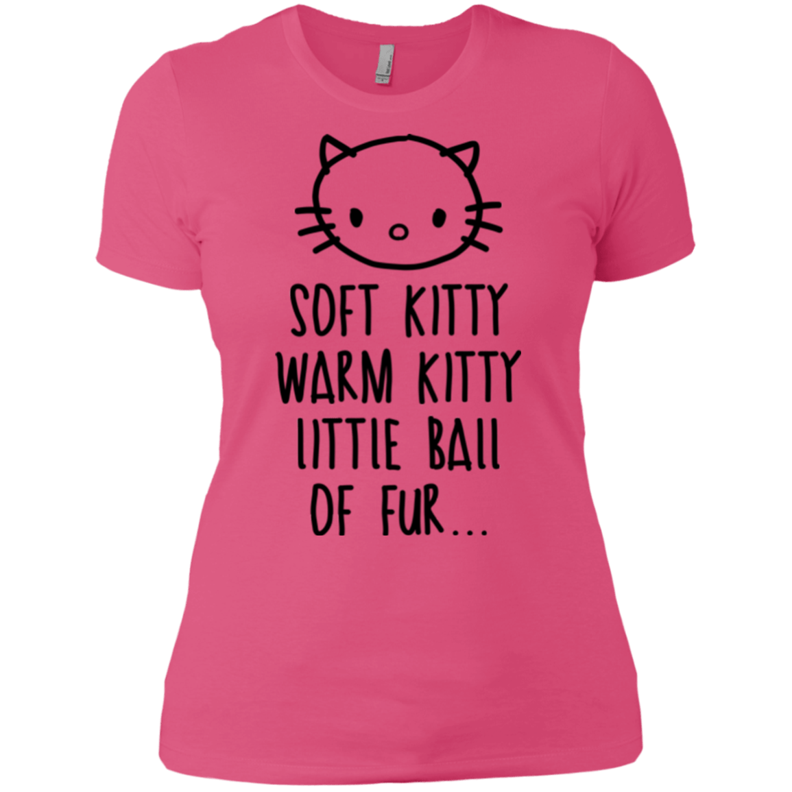 T-Shirts Hot Pink / X-Small Weird Kitty Women's Premium T-Shirt