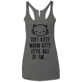 T-Shirts Premium Heather / X-Small Weird Kitty Women's Triblend Racerback Tank