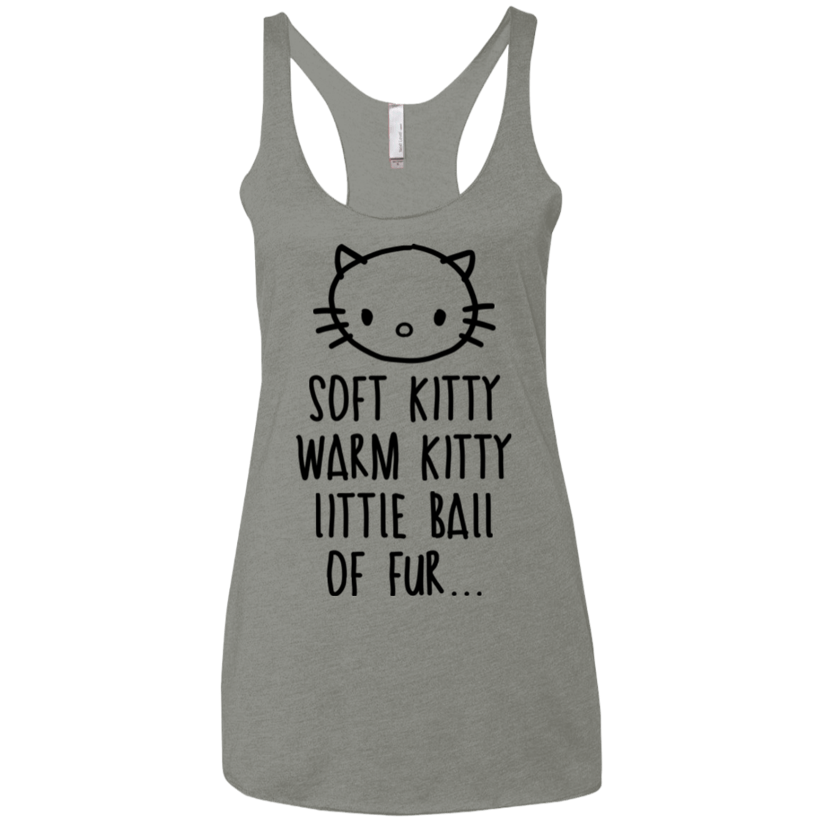 T-Shirts Venetian Grey / X-Small Weird Kitty Women's Triblend Racerback Tank