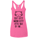 T-Shirts Vintage Pink / X-Small Weird Kitty Women's Triblend Racerback Tank