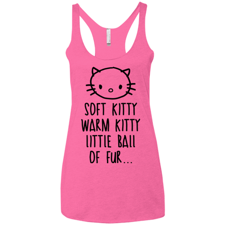 T-Shirts Vintage Pink / X-Small Weird Kitty Women's Triblend Racerback Tank