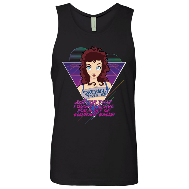 T-Shirts Black / S Weird Science Elephant Balls Men's Premium Tank Top