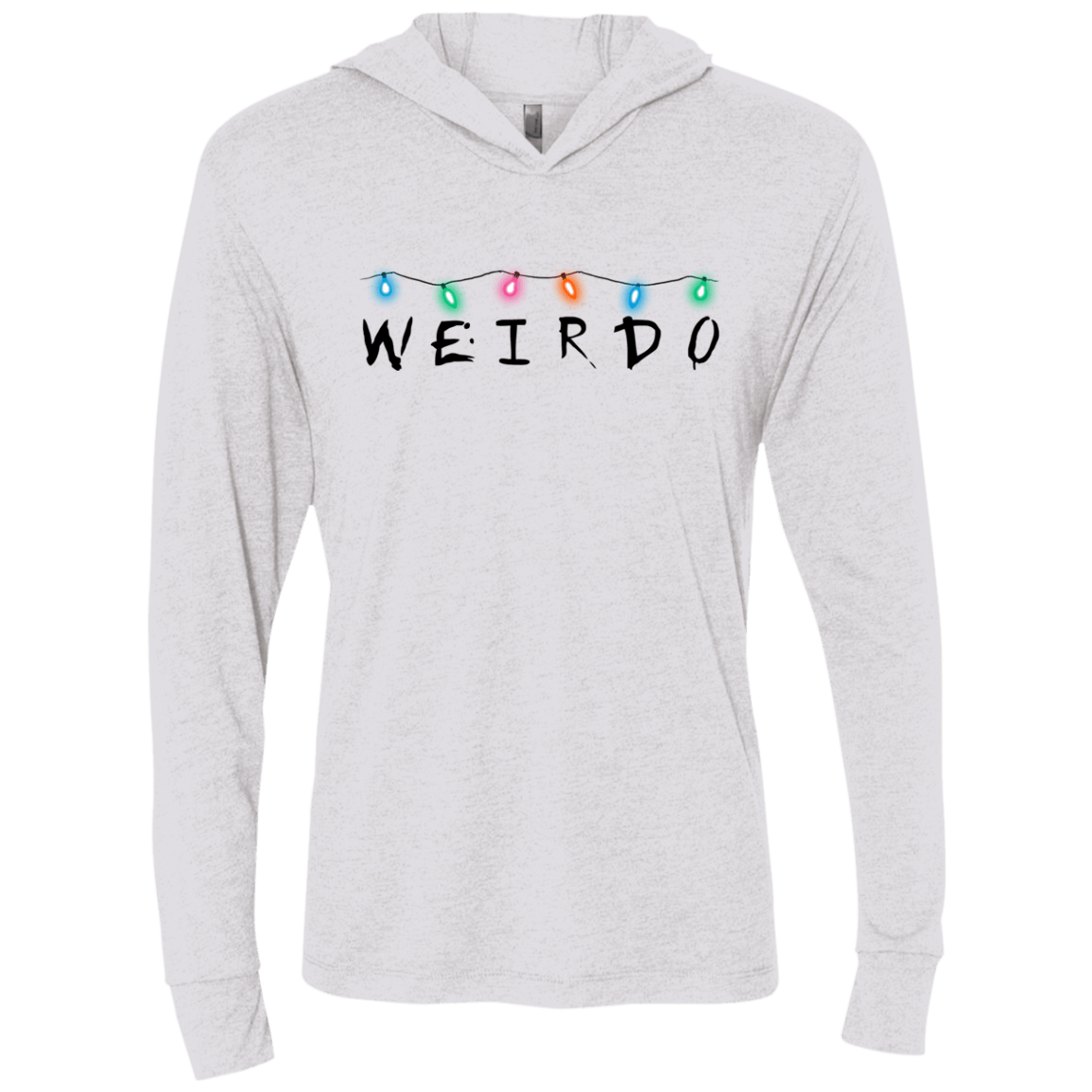 T-Shirts Heather White / X-Small Weirdo Triblend Long Sleeve Hoodie Tee