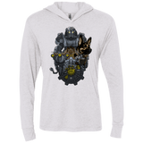 T-Shirts Heather White / X-Small Welcome home Triblend Long Sleeve Hoodie Tee