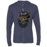 T-Shirts Vintage Navy / X-Small Welcome home Triblend Long Sleeve Hoodie Tee