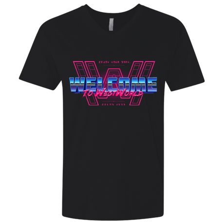 T-Shirts Black / X-Small Welcome Men's Premium V-Neck
