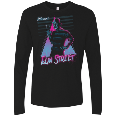 T-Shirts Black / Small Welcome to Elm Street Men's Premium Long Sleeve