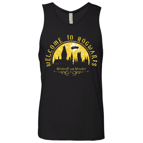 T-Shirts Black / Small Welcome to Hogwarts Men's Premium Tank Top