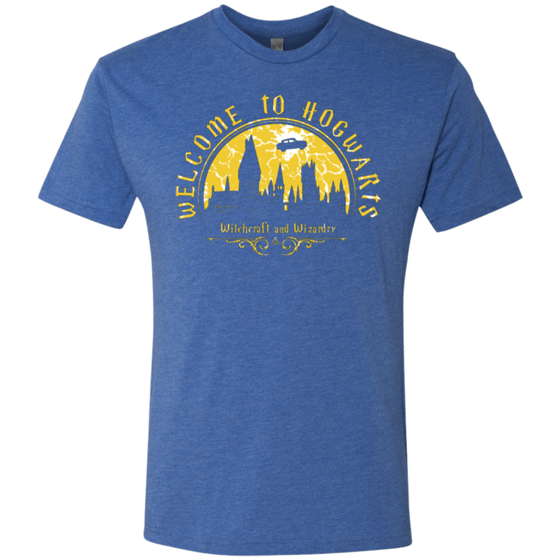 T-Shirts Vintage Royal / Small Welcome to Hogwarts Men's Triblend T-Shirt