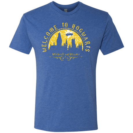 T-Shirts Vintage Royal / Small Welcome to Hogwarts Men's Triblend T-Shirt
