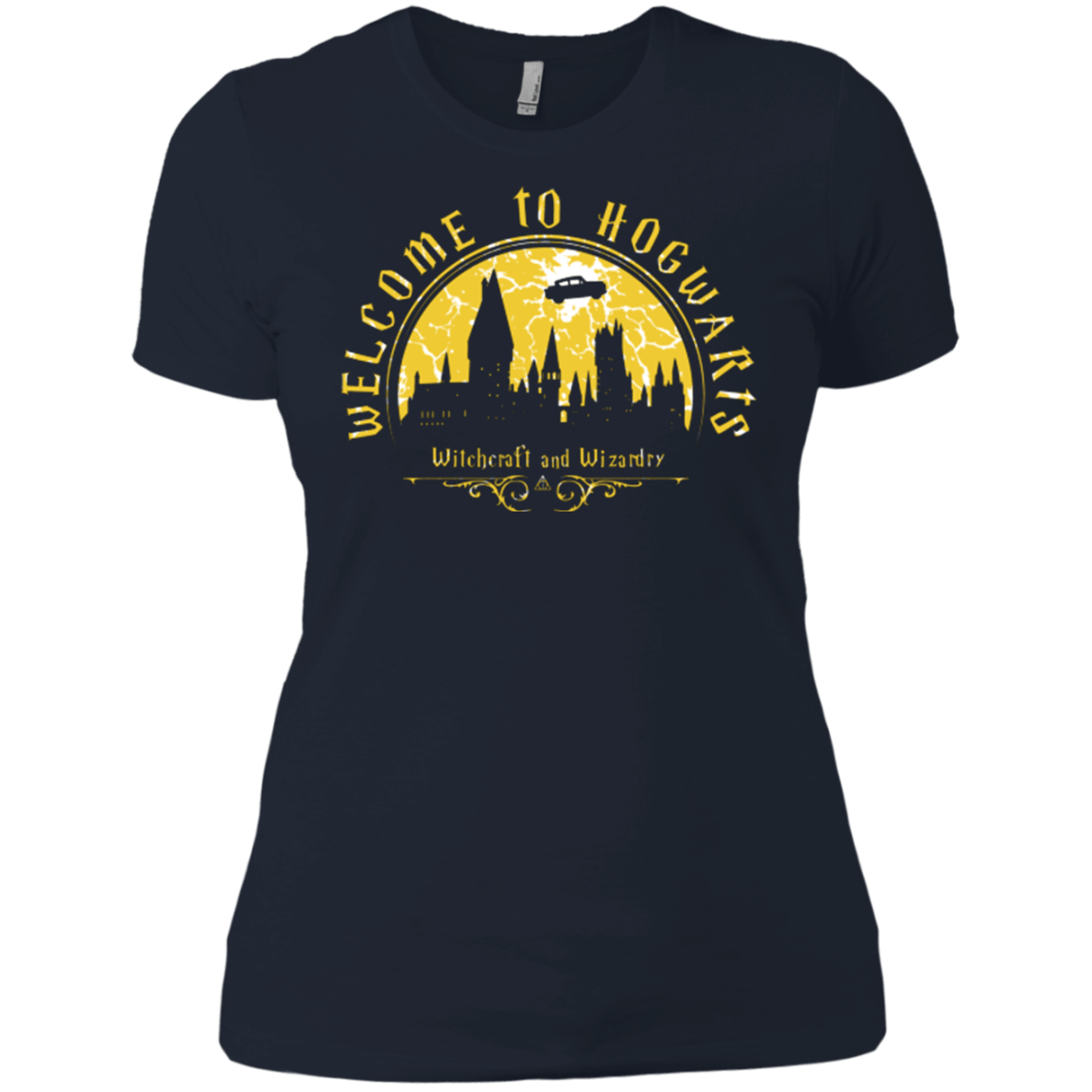 T-Shirts Midnight Navy / X-Small Welcome to Hogwarts Women's Premium T-Shirt