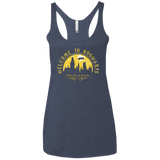 T-Shirts Vintage Navy / X-Small Welcome to Hogwarts Women's Triblend Racerback Tank
