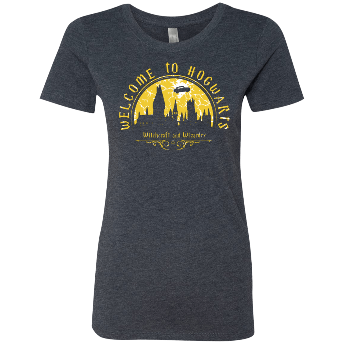 T-Shirts Vintage Navy / Small Welcome to Hogwarts Women's Triblend T-Shirt