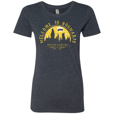 T-Shirts Vintage Navy / Small Welcome to Hogwarts Women's Triblend T-Shirt