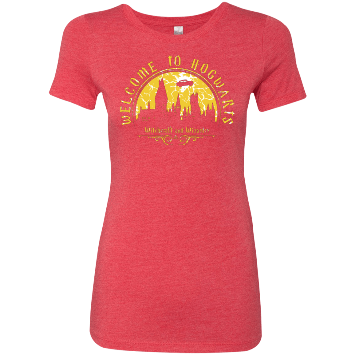 T-Shirts Vintage Red / Small Welcome to Hogwarts Women's Triblend T-Shirt