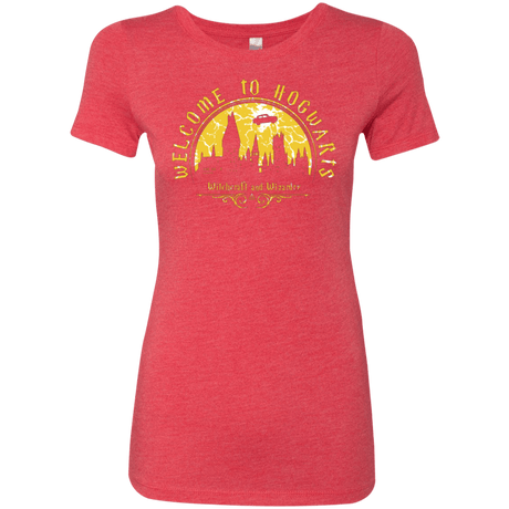 T-Shirts Vintage Red / Small Welcome to Hogwarts Women's Triblend T-Shirt