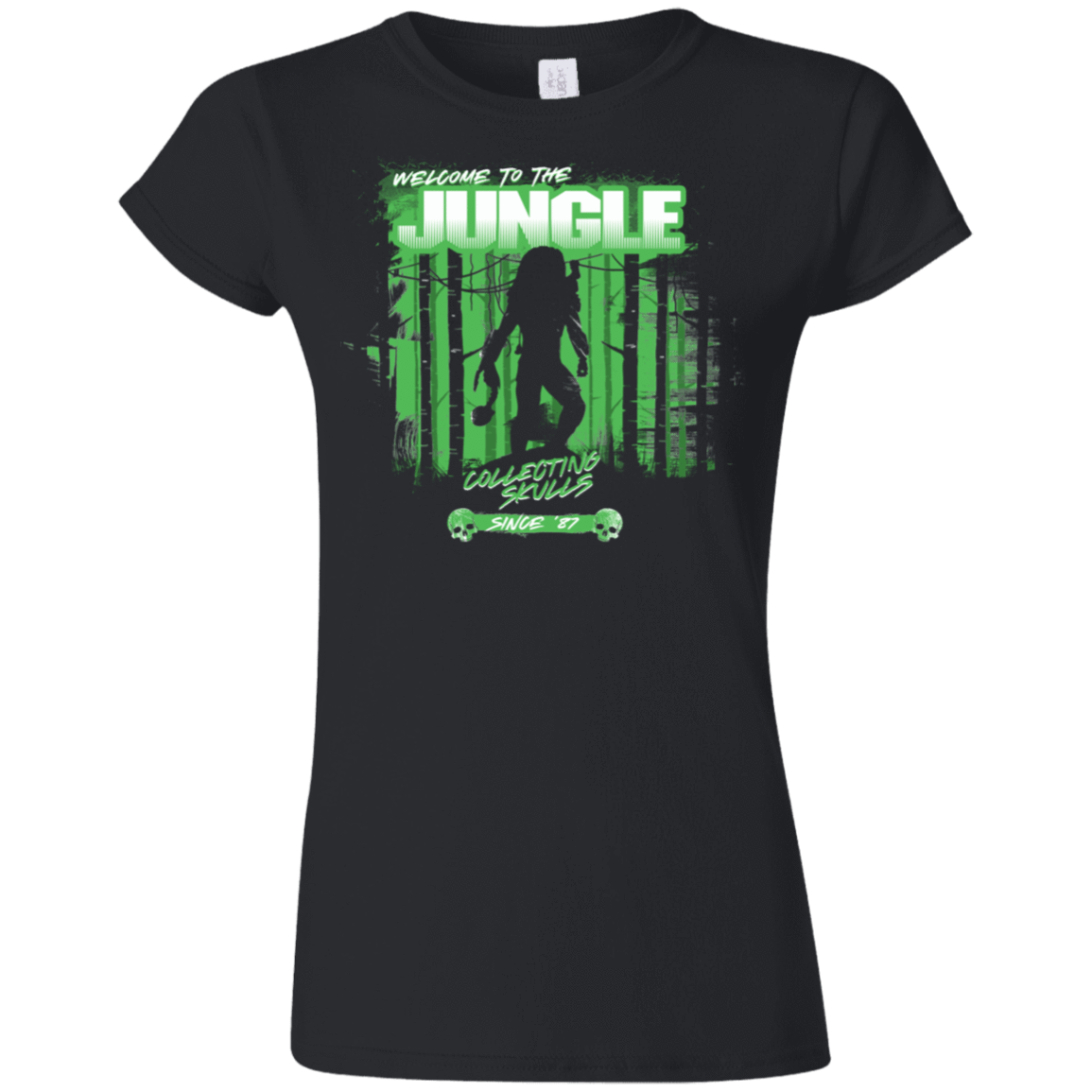 T-Shirts Black / S Welcome to Jungle Junior Slimmer-Fit T-Shirt