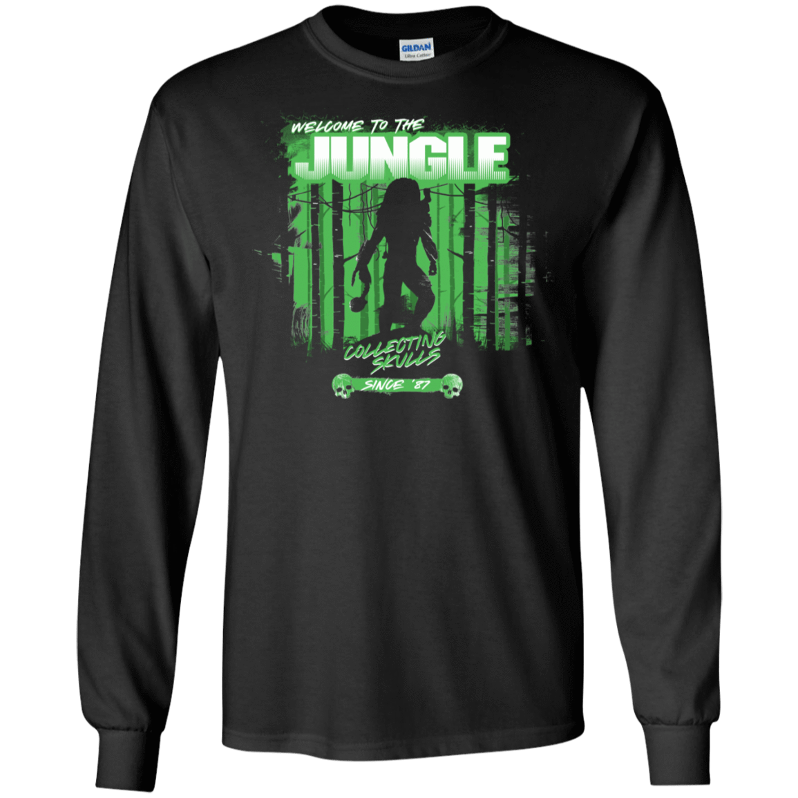 T-Shirts Black / S Welcome to Jungle Men's Long Sleeve T-Shirt