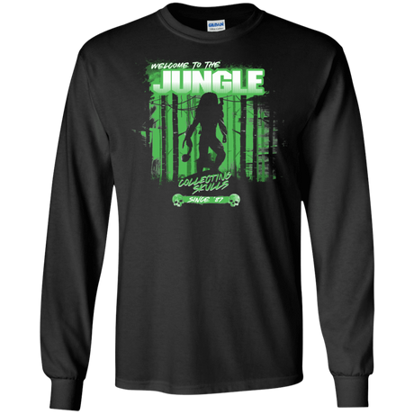 T-Shirts Black / S Welcome to Jungle Men's Long Sleeve T-Shirt