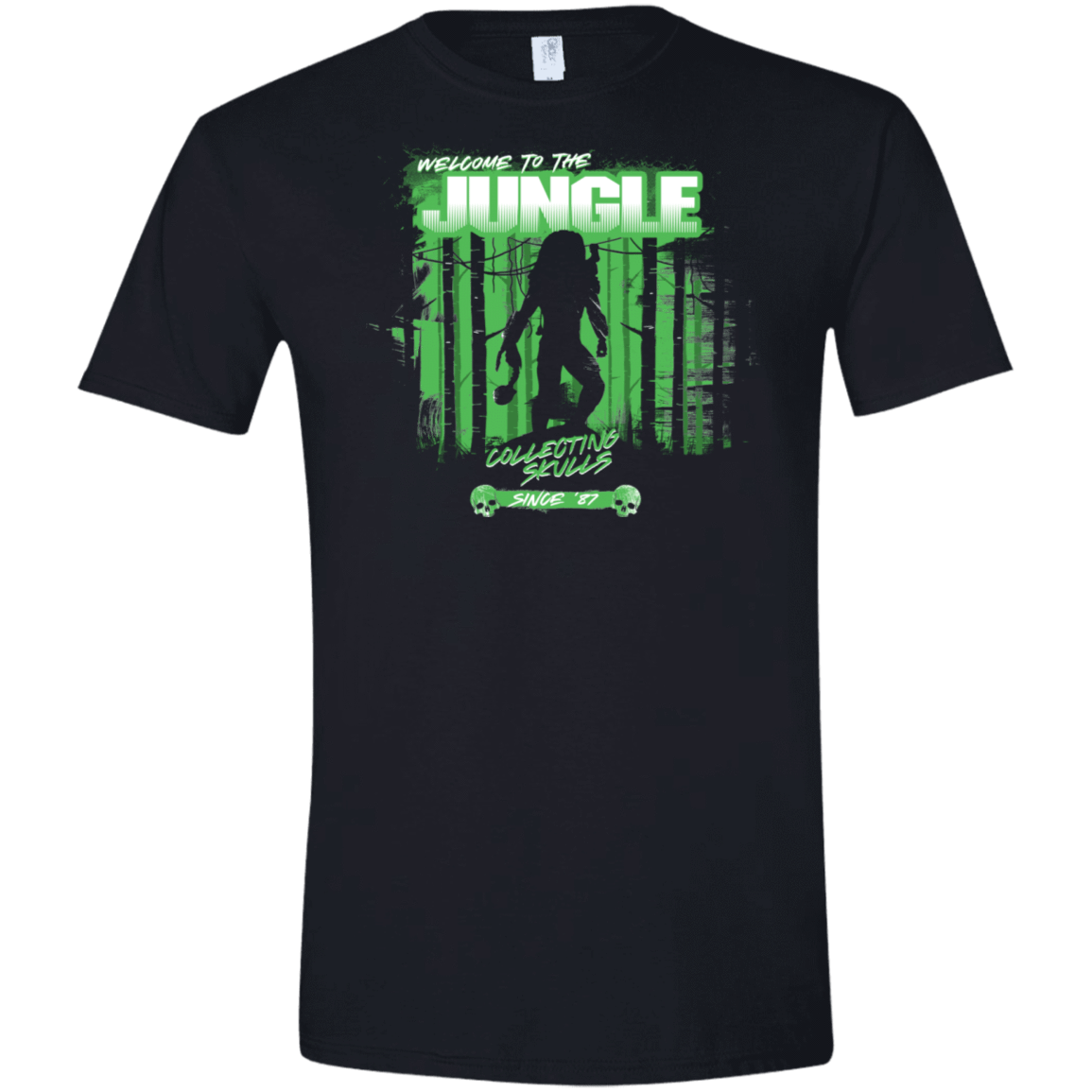 T-Shirts Black / X-Small Welcome to Jungle Men's Semi-Fitted Softstyle