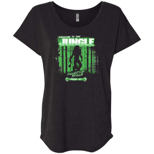 T-Shirts Vintage Black / X-Small Welcome to Jungle Triblend Dolman Sleeve
