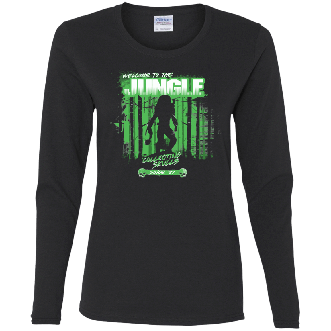 T-Shirts Black / S Welcome to Jungle Women's Long Sleeve T-Shirt