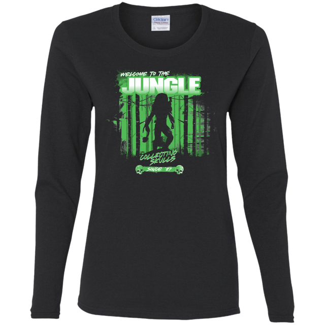T-Shirts Black / S Welcome to Jungle Women's Long Sleeve T-Shirt