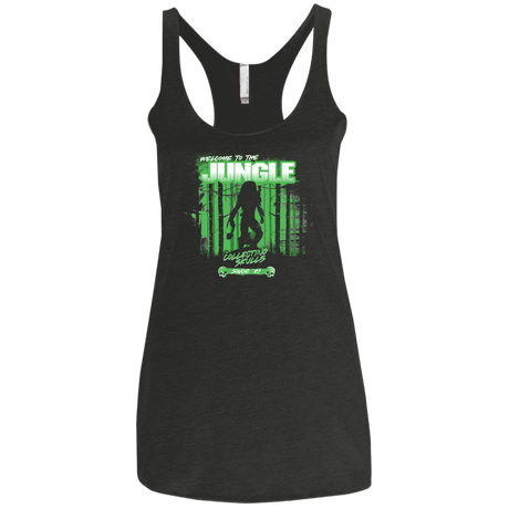 T-Shirts Vintage Black / X-Small Welcome to Jungle Women's Triblend Racerback Tank