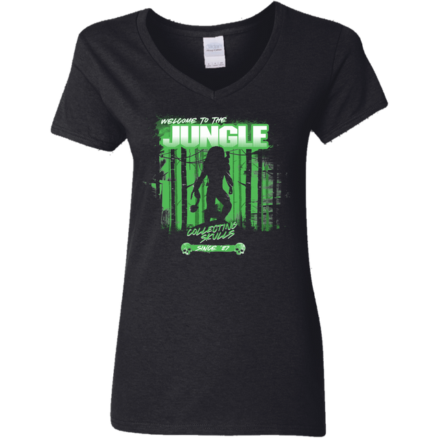 T-Shirts Black / S Welcome to Jungle Women's V-Neck T-Shirt