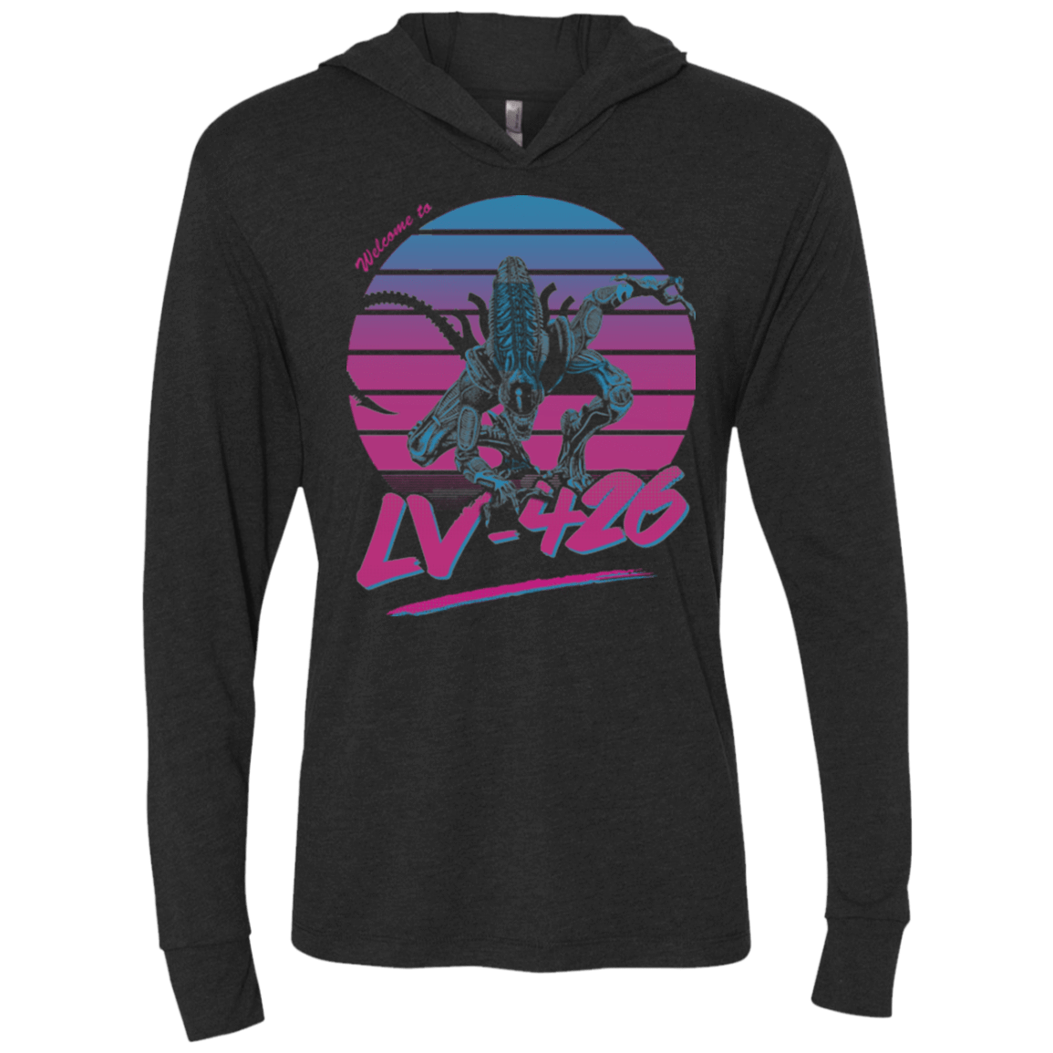 T-Shirts Vintage Black / X-Small Welcome to LV-426 Triblend Long Sleeve Hoodie Tee