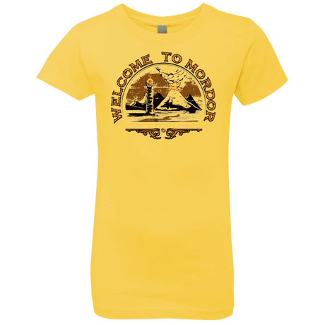 T-Shirts Vibrant Yellow / YXS Welcome to Mordor Girls Premium T-Shirt