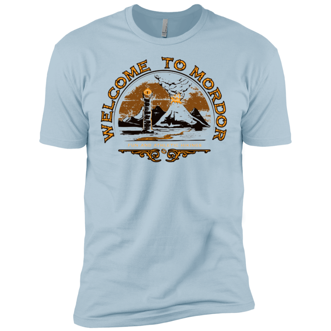 T-Shirts Light Blue / X-Small Welcome to Mordor Men's Premium T-Shirt