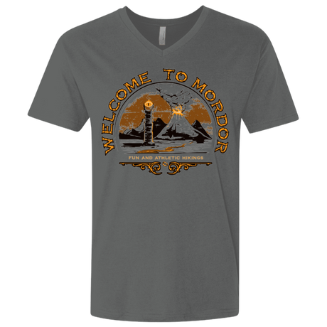 T-Shirts Heavy Metal / X-Small Welcome to Mordor Men's Premium V-Neck