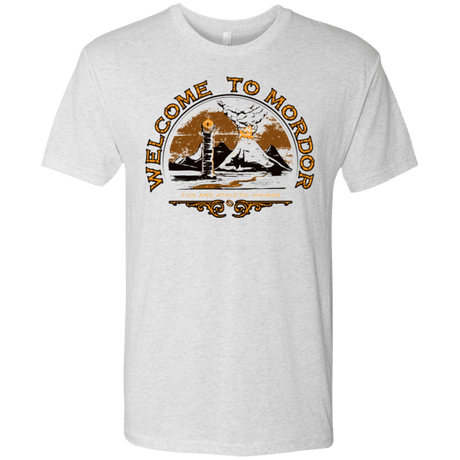 T-Shirts Heather White / Small Welcome to Mordor Men's Triblend T-Shirt
