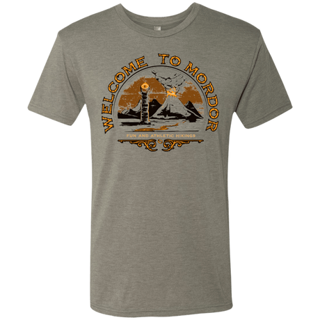 T-Shirts Venetian Grey / Small Welcome to Mordor Men's Triblend T-Shirt