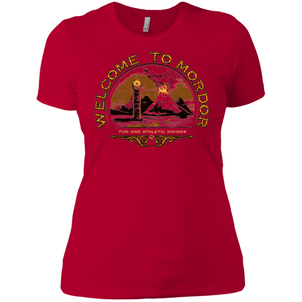 T-Shirts Red / X-Small Welcome to Mordor Women's Premium T-Shirt