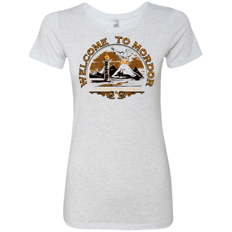 T-Shirts Heather White / Small Welcome to Mordor Women's Triblend T-Shirt