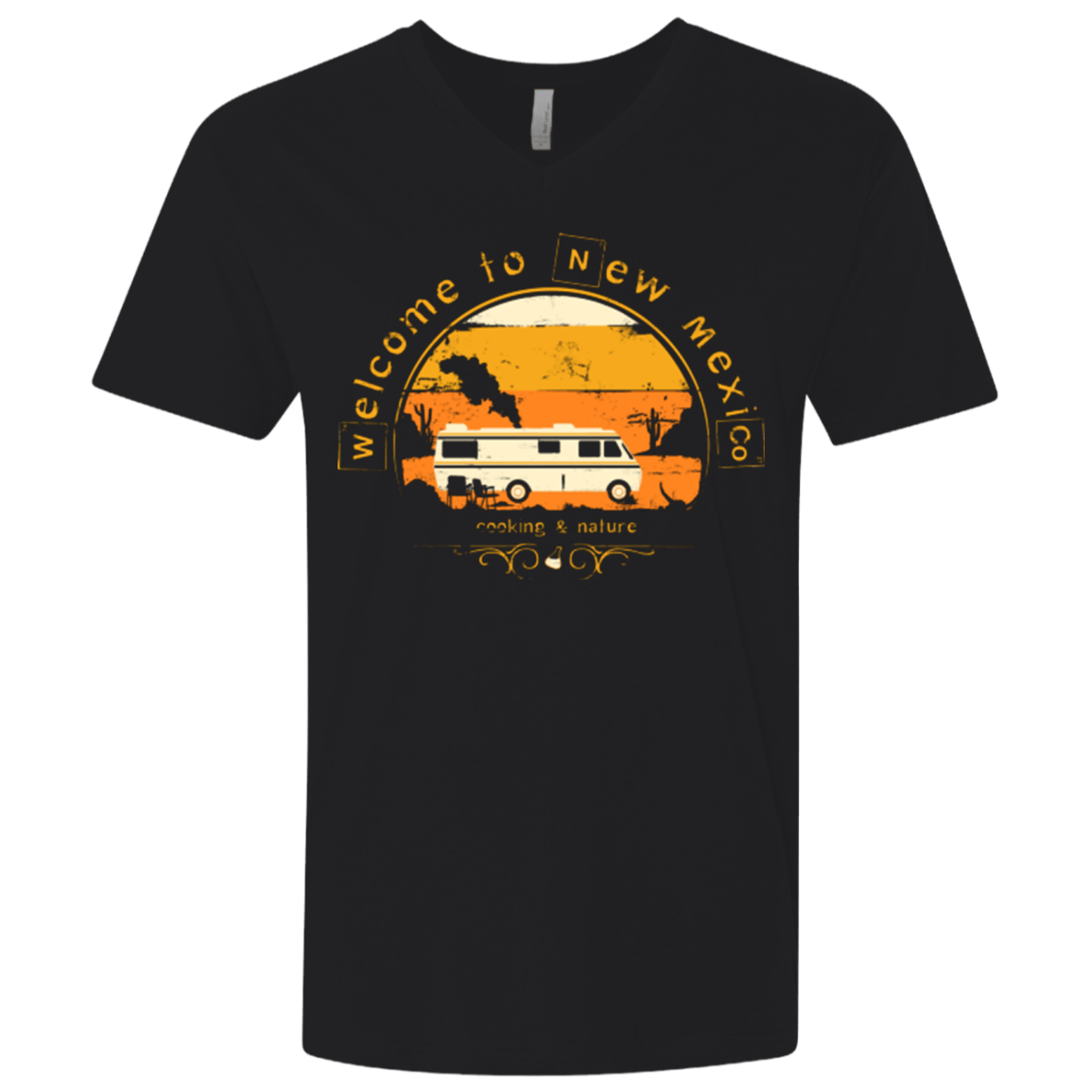 T-Shirts Black / X-Small Welcome to New Mexico Men's Premium V-Neck