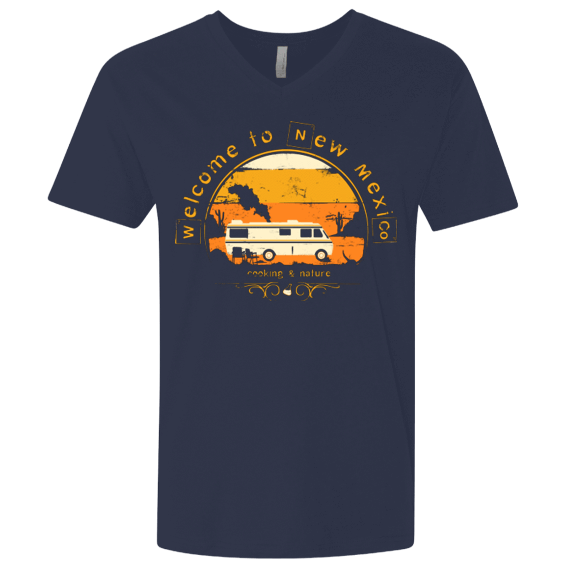 T-Shirts Midnight Navy / X-Small Welcome to New Mexico Men's Premium V-Neck