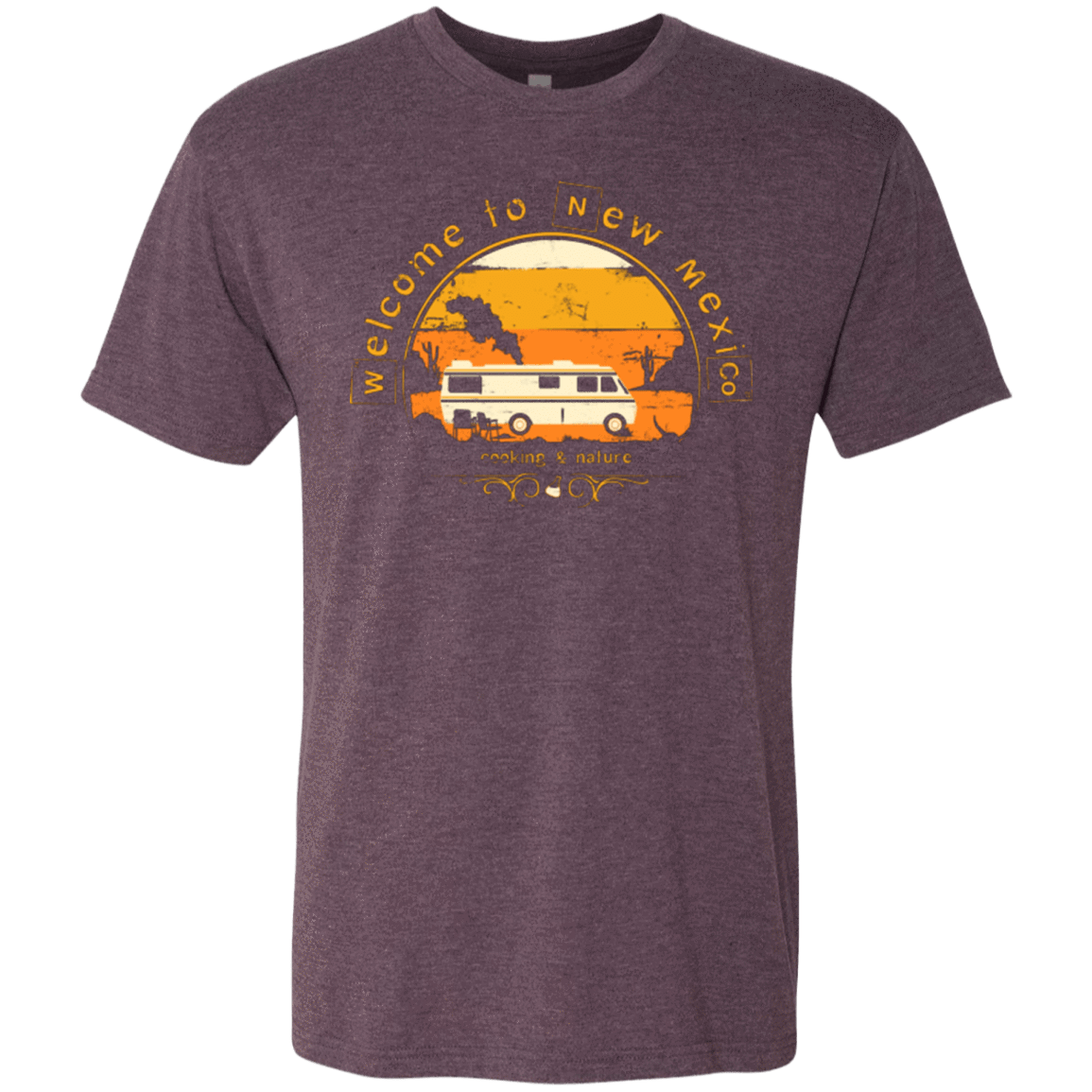 T-Shirts Vintage Purple / Small Welcome to New Mexico Men's Triblend T-Shirt