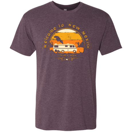 T-Shirts Vintage Purple / Small Welcome to New Mexico Men's Triblend T-Shirt