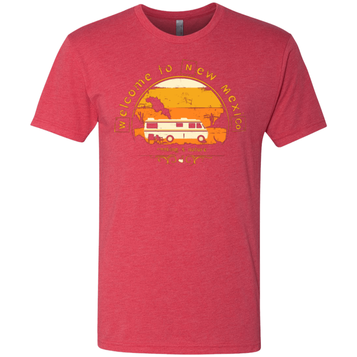 T-Shirts Vintage Red / Small Welcome to New Mexico Men's Triblend T-Shirt