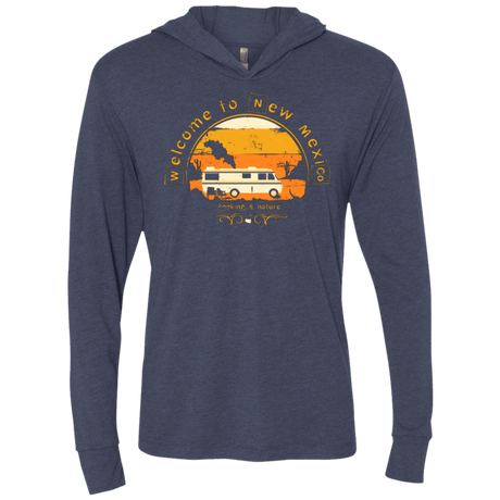 T-Shirts Vintage Navy / X-Small Welcome to New Mexico Triblend Long Sleeve Hoodie Tee