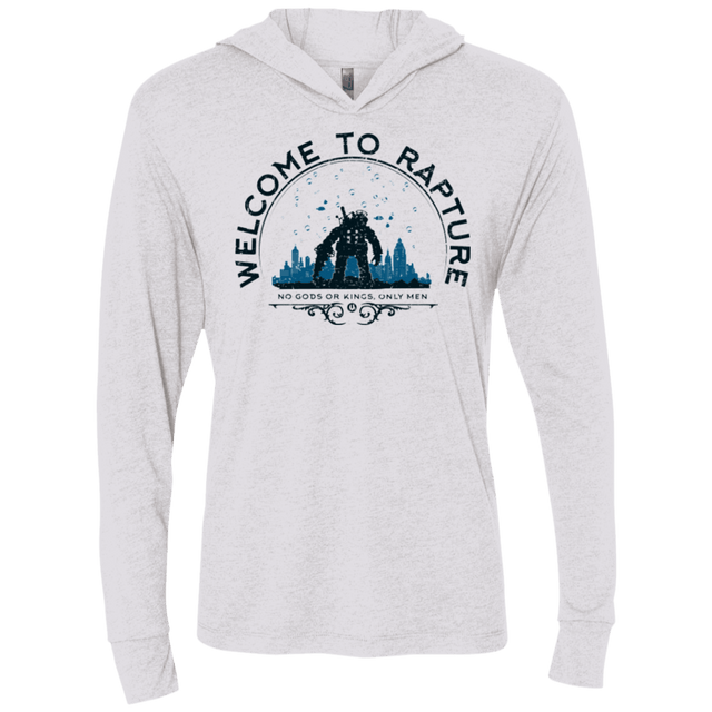 T-Shirts Heather White / X-Small Welcome to Rapture Triblend Long Sleeve Hoodie Tee